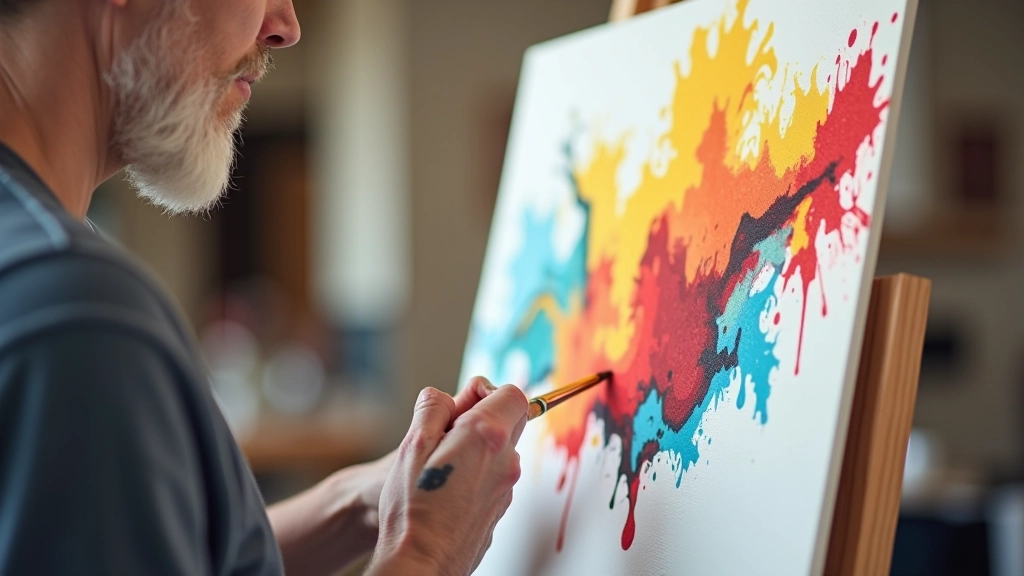 Acrylic painting demonstration