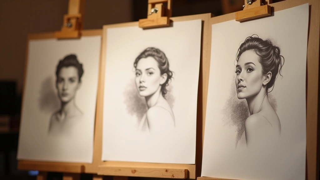 Before and after progression of life drawing sketches showing improvement over time